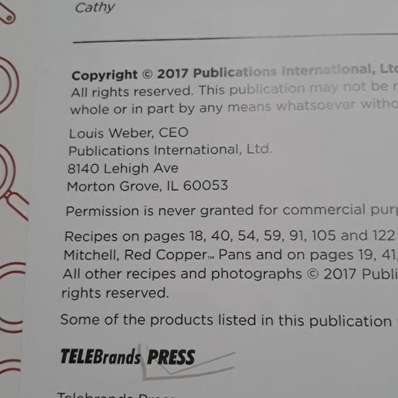 Red Copper Skillet Cook Book NWOT - Picture 7 of 10